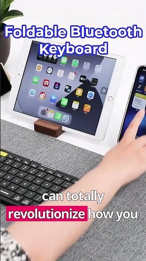 Foldable Bluetooth keyboard with practical design