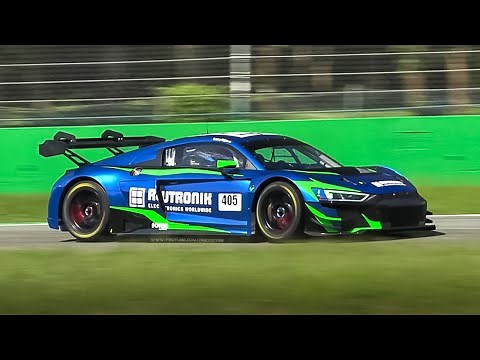 2022 Audi R8 LMS GT3 Evo II: Accelerations, Fly Bys, Downshifts & 5.2L V10 Sound!