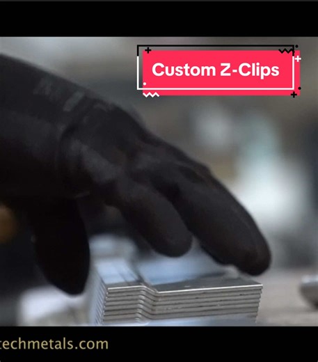 Custom Z-clips made in Hi-tech Metals. Contact us at (info@hi-techmetals.com) . #fyp #metalshop #zclips