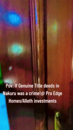🚨 Stop scrolling! Are you looking for plots with ready FREEHOLD TITLE DEEDS? Pro Edge Homes and Property Consultants, in partnership with Alleth Investments, brings you value-added plots in Nakuru, Nyahururu, Thika, Naivasha, and Matuu. ✔️ Graded roads ✔️ Electricity & water on site ✔️ Social amenities in place ✔️ Ideal for immediate settlement or smart speculation Remember — bila TITLE DEED, usinunue. With Pro Edge Homes and Alleth Investments, you invest with confidence as we’ve got you cover