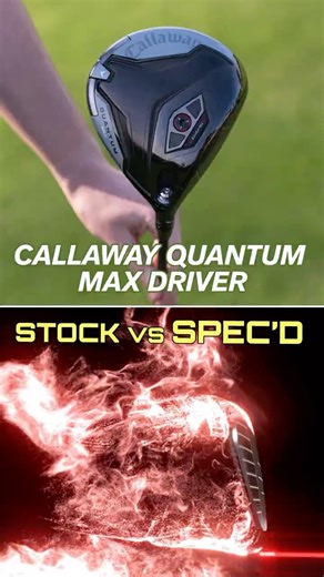 Custom Quantum Max Driver vs Stock Driver #golf #golfer #golfswing