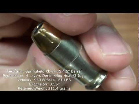 Hog's Head Ballistics - Federal HST .45 ACP 230gr+P