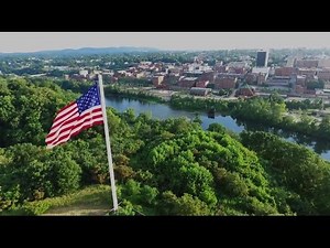 Lynchburg, Virginia from the air