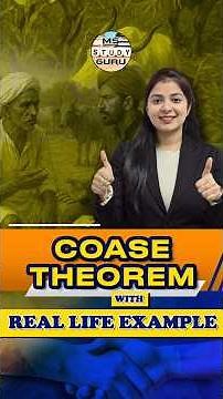 Coase Theorem Environmental Economics Hindi | Real Life Example Of Economics #shorts