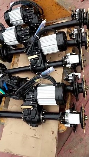 diy electric vehicle car rear axle four wheel 8 lug motor and front wheels hi speed conversion kit