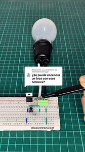 ¿Cómo encender un foco con un pulsador? | La Electrónica