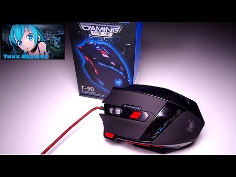Zelotes T90 Gaming mouse - 9200 DPI High Precision Wired USB Gaming Mouse