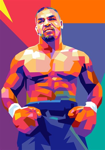 Mike Tyson Pop Art Portrait: Boxing Legend, Iron Mike (digital Download PNG JPEG) - Etsy
