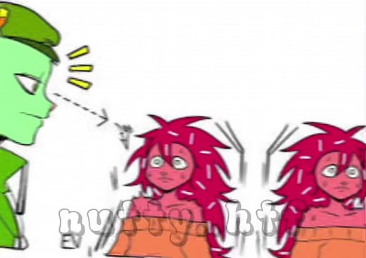 Flippy looks annoyed 😭🤚 #happytreefriends #htf #flippy #flaky #nutty #flippyxflaky #fypシ