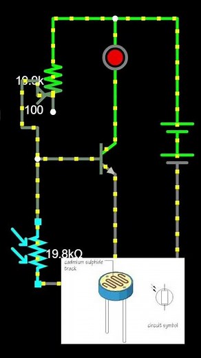 #🌙 Automatic Day Night Light Circuit | LDR + Transistor + LED Explained##