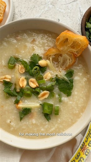 Congee is all about patience and simplicity. It's nourishing and endlessly customizable! https://www.jessicagavin.com/basic-congee-recipe/ | Jessica Gavin