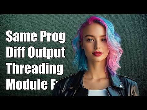same program different output in threading module