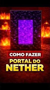 How to make a Nether portal in #minecraft #shorts