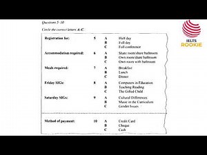 PLUS 1 TEST 3 || TOUGH LISTENING || CONFERENCE REGISTRATION FORM || MELANIE || NAME OF CONFERENCE