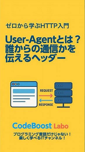 User-Agentとは？誰からの通信かを伝えるヘッダー｜ゼロから学ぶHTTP入門 #http #Shorts #shorts #shortvideo