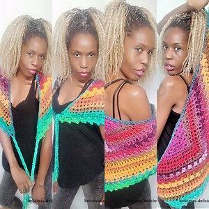 Voici ce que je viens d'ajouter dans ma boutique #etsy : Originale Shawl Crochet Handmade !! KALEIDOSCOPE !! Woollen Multicolour Taille 167cm.x 78cm acrylic belicious-delicious-creation https://etsy.me/2BqFoes #accessoires #echarpe #rouge #shawl #kaleidoscope #handmade | Belicious delicious | Facebook