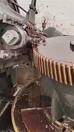 Helical Gear Cutting ⚙️ #learning #students #gear #manufacturing #shorts #viral #trending