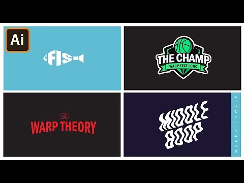 Warp Text in Adobe Illustrator | Make with Warp | Graphic design