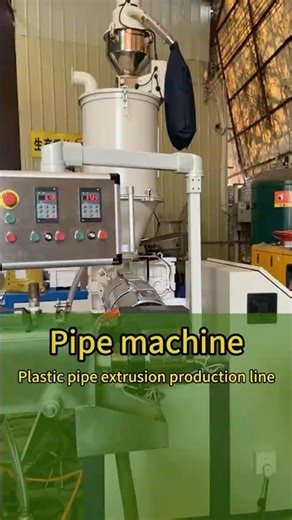 Plastic pipe extrusion production line