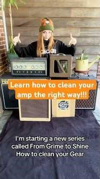 Learn how to clean your amp the right way!!! | #amp #guitarcare #amplifier #amplife #guitarist
