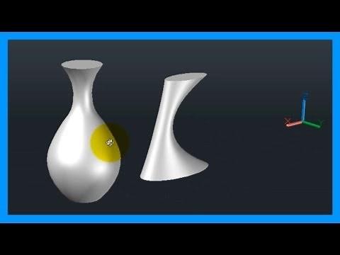 AutoCAD - 3/7 3D Introduction, 3D Basics; Revolve, Sweep, and Loft. HD Spanish Tutorial