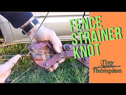 Fencing Knots 3 The Strainer or speed Knot