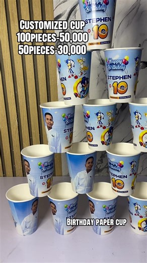 Customized Birthday Paper Cups for Your Celebration