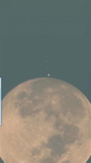 Seven planets aligned creating a rare celestial event #astronomy #space #celestialevents