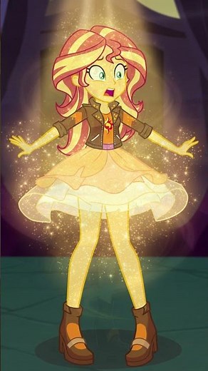 Equestria Girls Magical Girl Sunset Shimmer Test Transformation Video AI Generated
