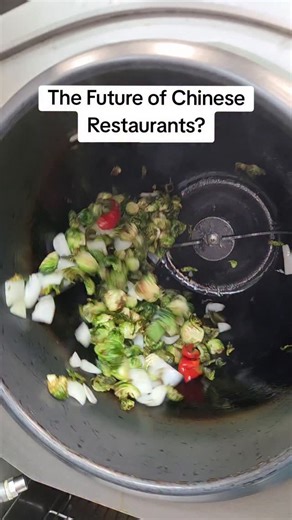 Steve Cha | LA • OC on Instagram: "Robot wok that cooks all the Chinese dishes @tigawok . Have you seen a Chinese kitchen like this before? #foodreels #chinesefood #cooking"