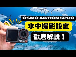 【徹底解説】Osmo action 5proの水中撮影設定