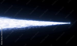 Cosmic Burst: A radiant beam of light pierces the darkness, illuminating the void with otherworldly energy.