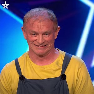 😂🙈 He's a Minion! https://stv.click/bgt2019-fb | STV