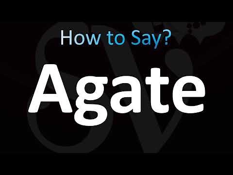 How to Pronounce ''Agate'' Correctly! in English