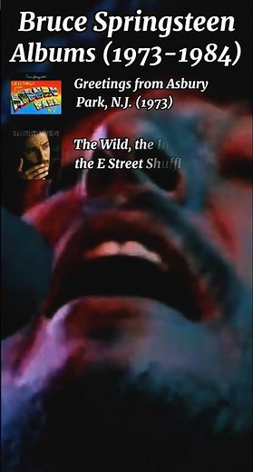 BRUCE SPRINGSTEEN ALBUMS (1973-1984) #brucespringsteen #albums