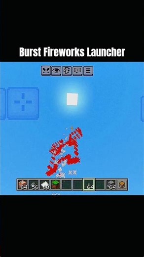 Burst Fireworks 🚀 Launcher #minecraftshorts #shortsfeed #viral