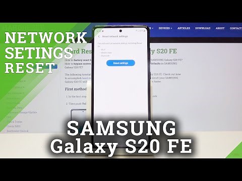 How to Reset Network Settings in SAMSUNG Galaxy S20 FE – Restore Network Settings