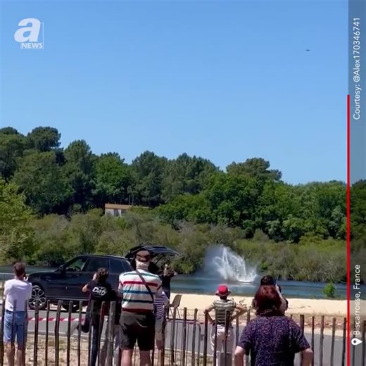 French inventor Franky Zapata received injuries after his homemade jetpack crashed into a lake, in the town of Biscarrosse on 28th May. He was showcasing in an exhibition event when he appeared to have lost control of his 'flyboard', started spinning & fell about 20 meters into the Lake Biscarosse. He has been hospitalized since then.  Courtesy : ANews #jetpack #inventor #flying #avgeek | FL360aero | Facebook