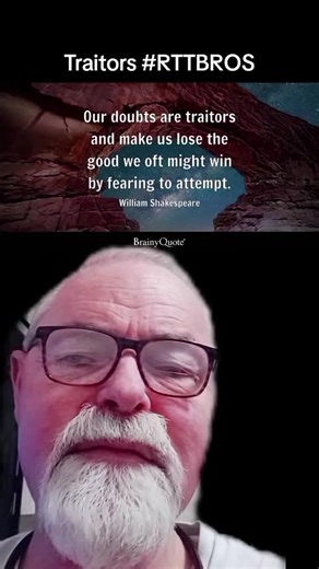 Our Doubts Are Traitors #RTTBROS #Nightlight "For God hath not given...