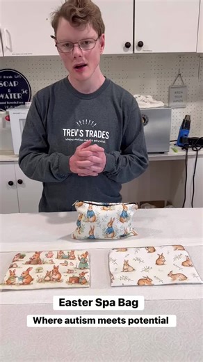 Celebrate the season with Trevor’s Easter Spa Bag Packaged inside a festive Easter Bunny zipper bag, this adorable and reusable pouch adds an extra touch of charm while keeping all your spa treasures beautifully tucked inside. It’s cute, practical, and perfect for storing bath essentials long after Easter has passed. Inside the Easter Spa Bag, you’ll find: \t\tEaster Morning Soap – beautifully crafted with fresh springtime inspiration \t \t\tEaster Egg Soaps – colorful, festive, and handcrafted 