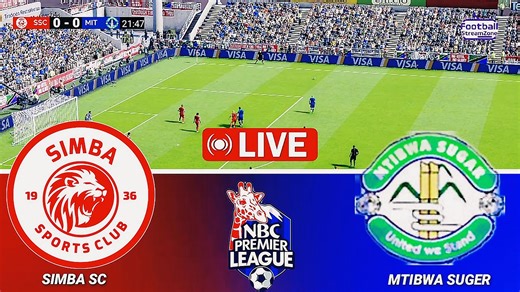 🔴LIVE | Simba S.C 1 - 1 Mtibwa Sugar - NBC Premier League 2025/26 | Video Game Simulation