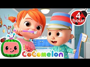 How To Brush Your Teeth! 🦷 | 4 HOURS OF COCOMELON | CoComelon Nursery Rhymes for Kids