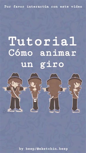 Cómo animar un giro en 360 grados en 8 fotogramas
