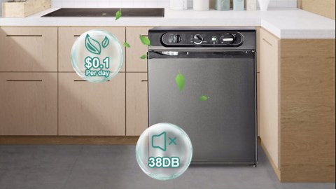 12 Volt Refrigerator, Propane Refrigerator,1.4 cu.ft rv refrigerator 110 Volt/12V/LPG Camping Fridge, 3 Way RV Fridge Silent, Gas Refrigerator Off Grid, Outdoor, RVs, Garages,Trucks,Cabins Use