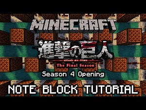 Attack On Titan OP 6 - My War - Minecraft Note Block Tutorial (Season 4)