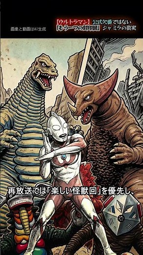 【ウルトラマン】公式欠番ではない「もう一つの封印回」ジャミラの真実 #shorts