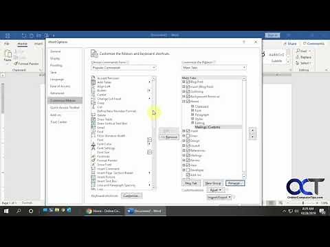 Add a Custom Group to the Microsoft Office Ribbon