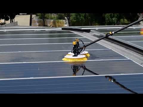 Solar Panel Cleaning Twin Rotating Brush