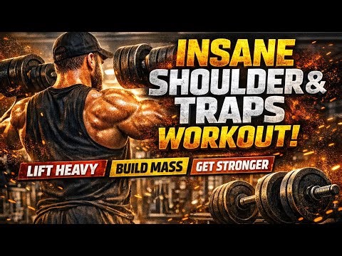 INSANE SHOULDER & TRAPS WORKOUT — Build Power, Mass, and Unstoppable Presence!