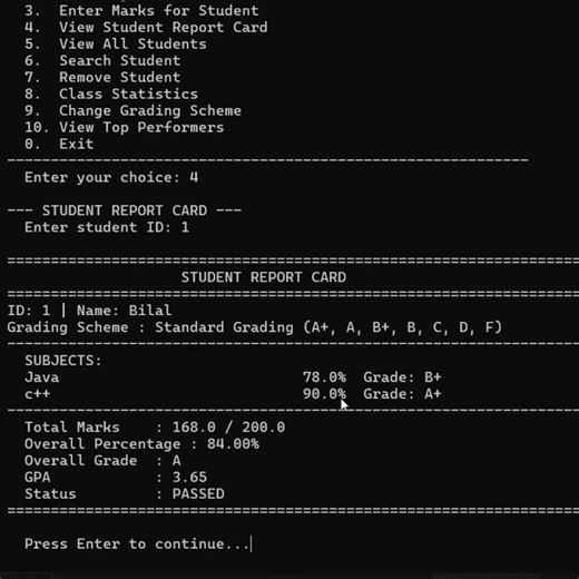 Student Grade Calculator Java project | Free Source Code #shorts #javaproject #javaoop #project